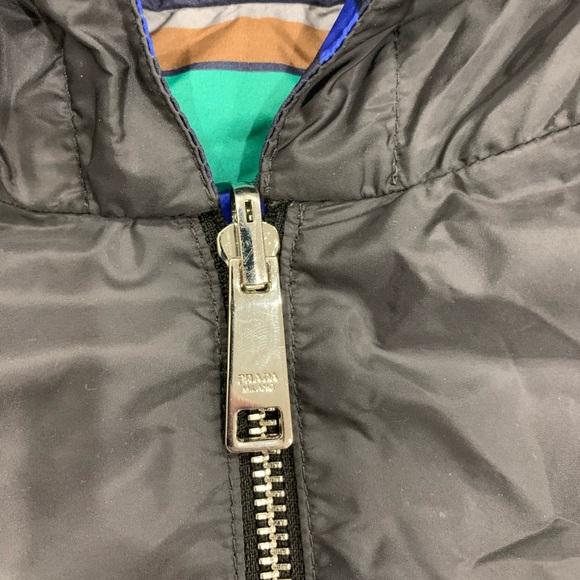 Men’s PRADA Stripe Nylon Reversible Jacket FW18 Size Medium GENUINE - Picture 13 of 13